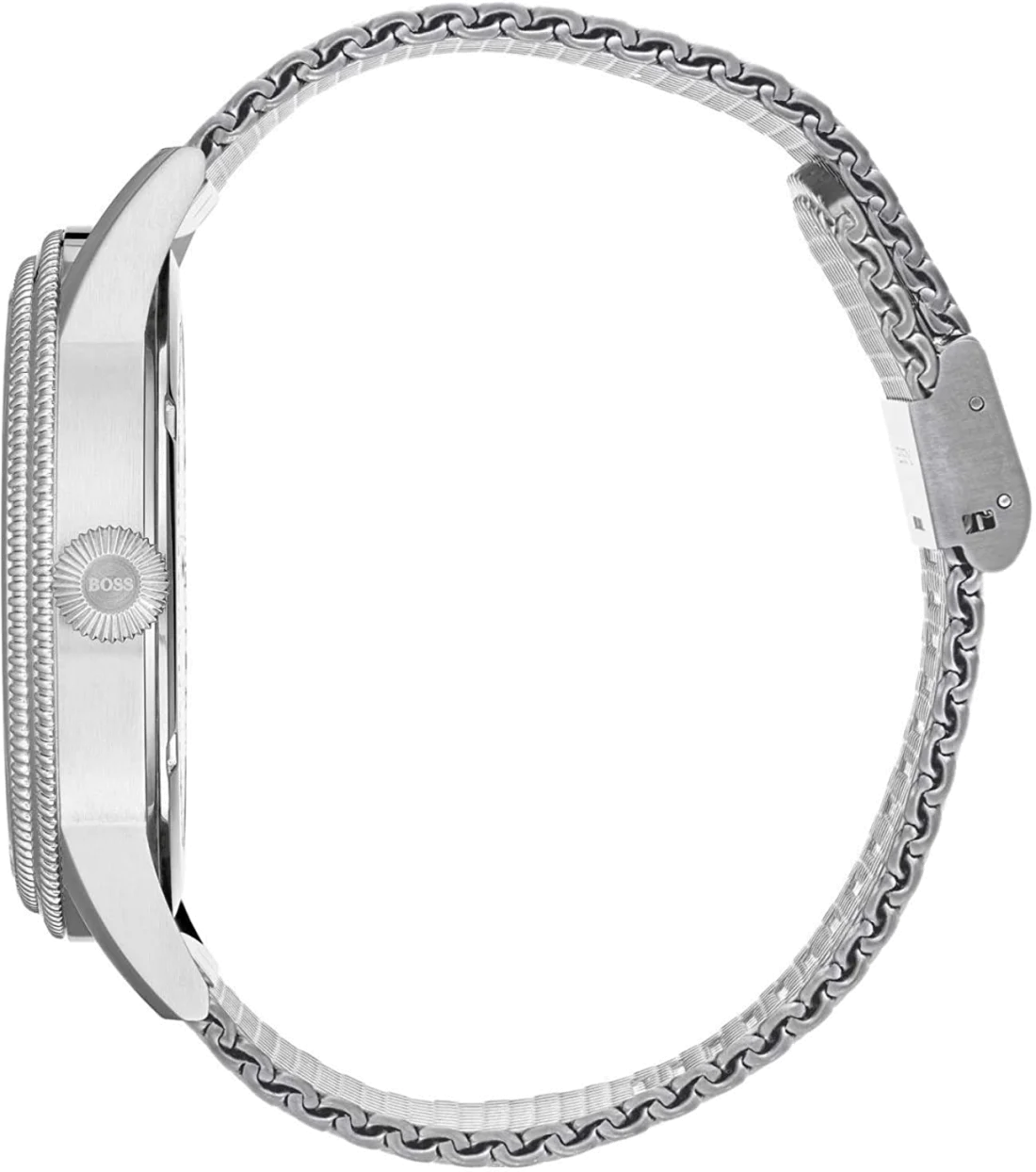 Montre Hugo Boss Homme 1513673 Acier Maille Milanaise Cadran Noir vue 2
