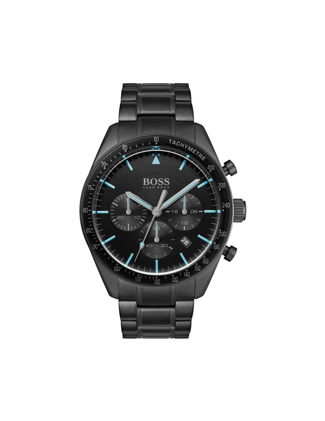 Montre Homme Hugo Boss Trophy Black 1513675 - Chronographe Noir Acier