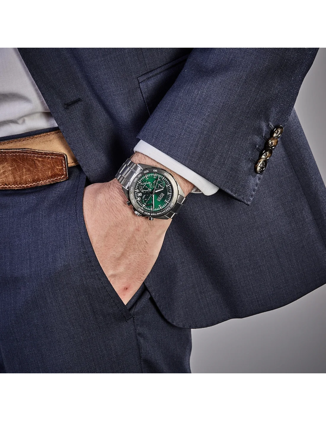 Montre Homme Hugo Boss Intensity 1513682 - Chronographe Cadran Bleu Acier vue 4