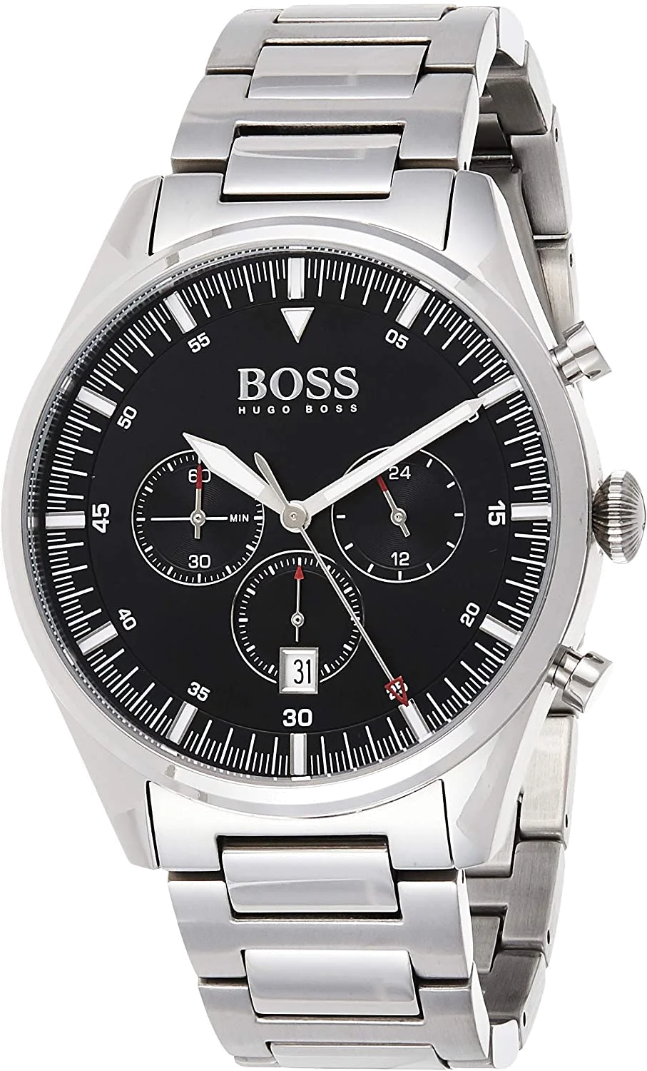 Montre Homme Hugo Boss 1513712 Chronographe Acier Inoxydable Cadran Noir