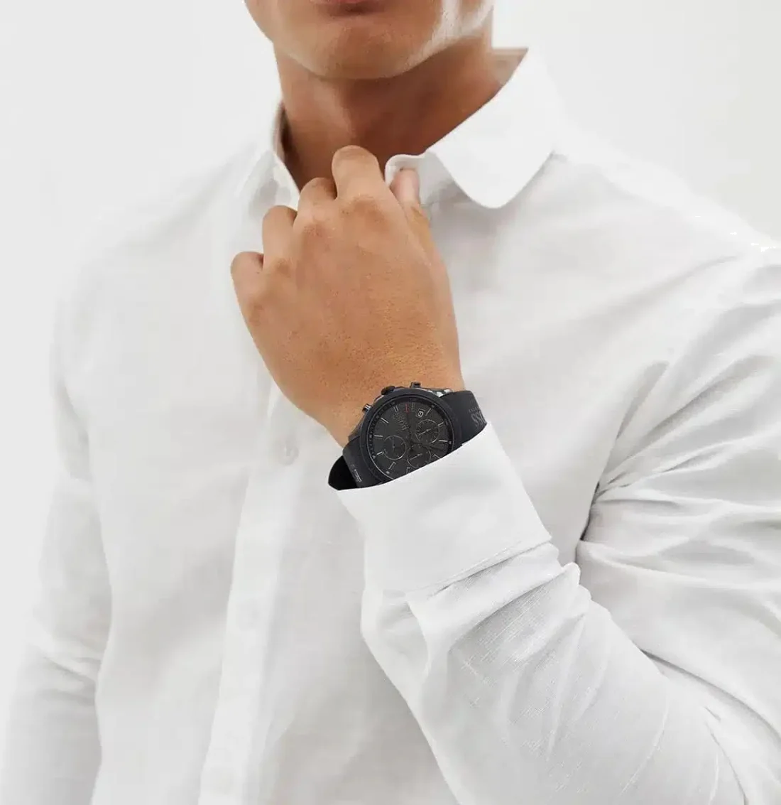 Montre Homme Hugo Boss 1513720 Velocity Chronographe Noir Silicone & Silicone vue 3