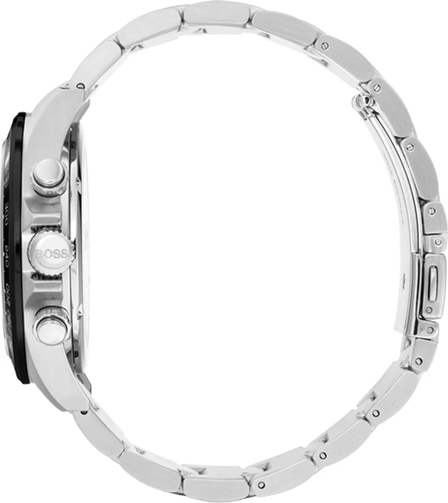 Montre Homme Hugo Boss Hero 1513757 Chronographe Acier Bicolore Or Rose et Argent vue 3