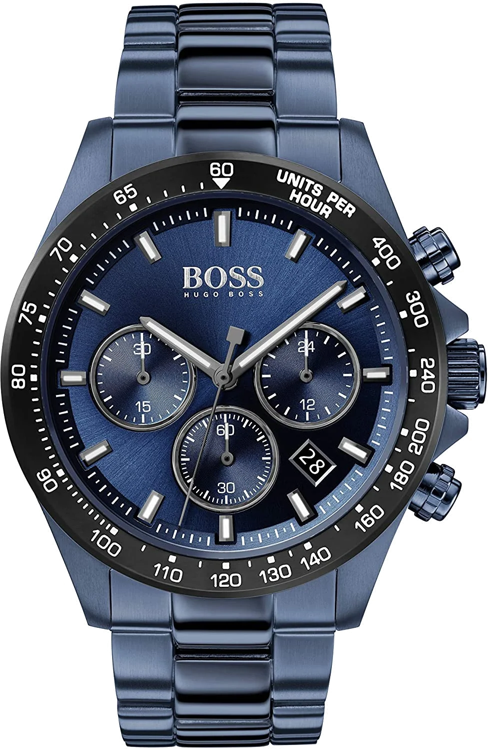 Montre Homme Hugo Boss 1513758 Chronographe Acier Cadran Bleu Nuit