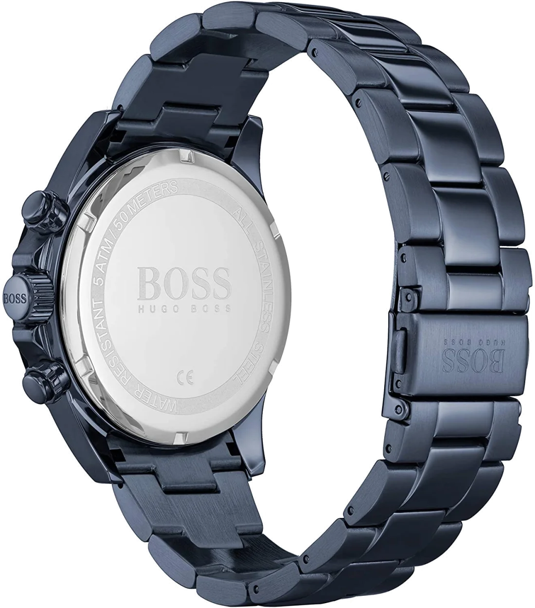 Montre Homme Hugo Boss 1513758 Chronographe Acier Cadran Bleu Nuit vue 3