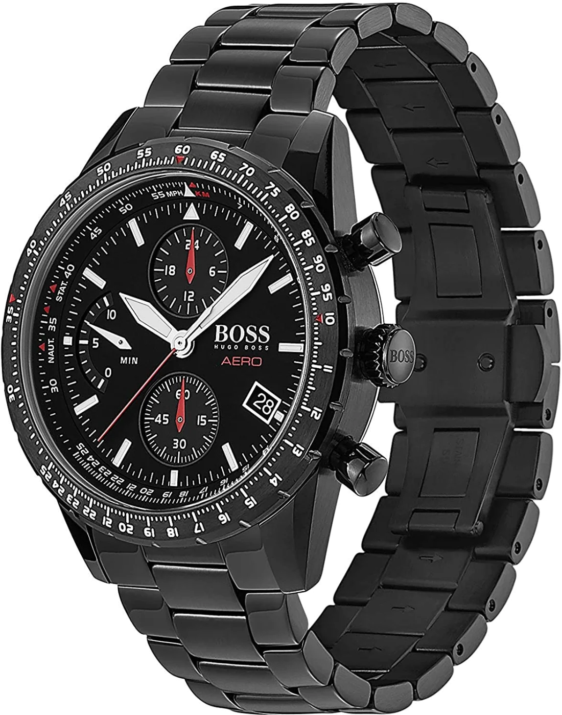 Montre Homme Hugo Boss 1513771 Chronographe Cadran et Bracelet Bleu vue 2