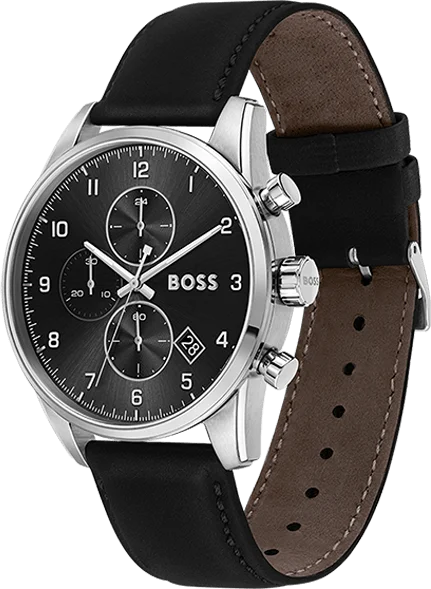 Montre Homme Hugo Boss Skymaster Sport Lux 1513782 Chronographe Cadran Noir vue 2