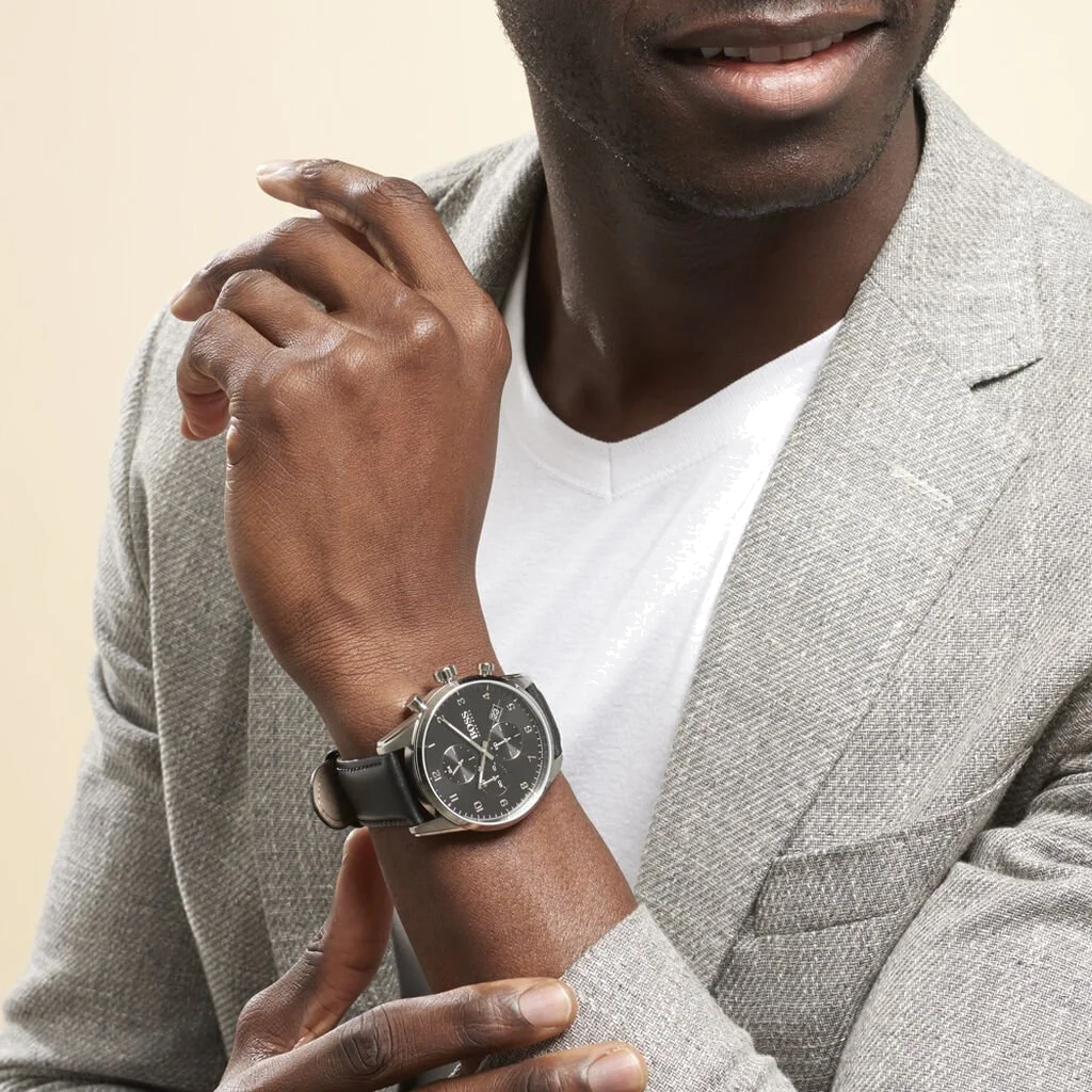 Montre Homme Hugo Boss Skymaster Sport Lux 1513782 Chronographe Cadran Noir vue 3