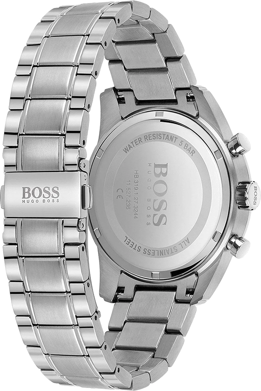 Montre Homme Hugo Boss Skymaster 1513784 Cadran Bleu Acier Inoxydable Chronographe vue 3