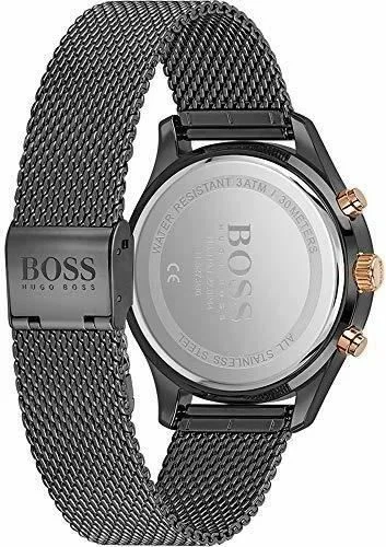 Montre Homme Hugo Boss 1513811, Cadran et Maille Milanaise Noire vue 3