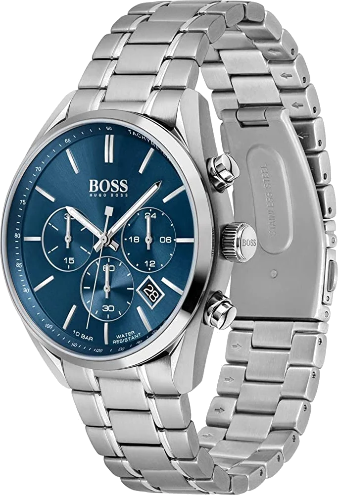 Montre Homme Hugo Boss Champion 1513818 Cadran Bleu Bracelet Acier vue 2