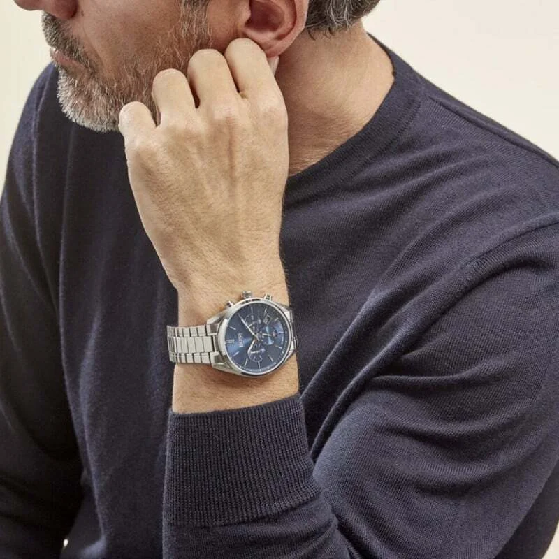 Montre Homme Hugo Boss Champion 1513818 Cadran Bleu Bracelet Acier vue 4