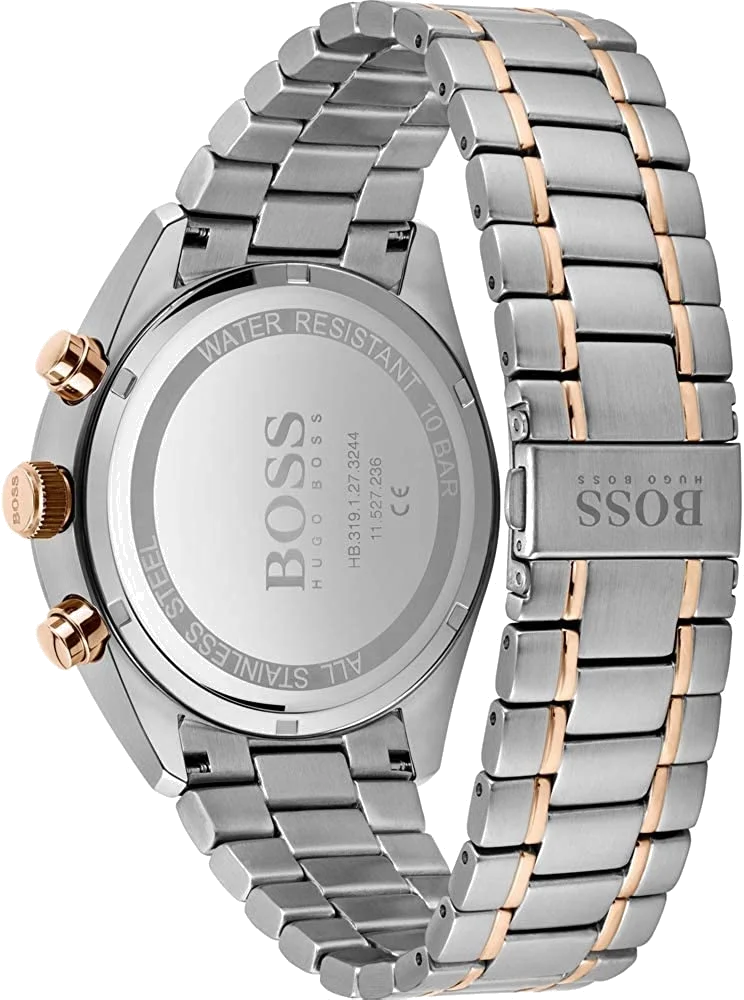 Montre Homme Hugo Boss Champion 1513819 Chronographe Bicolore Acier Argent et Doré vue 3