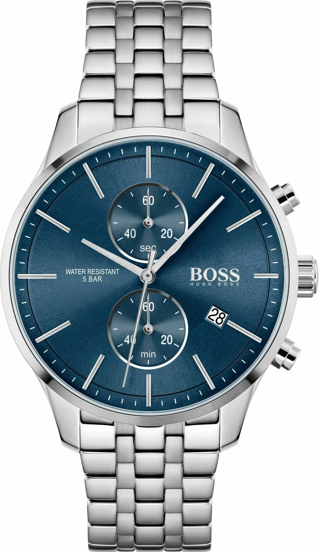 Montre Homme Hugo Boss Associate 1513839 - Chronographe Cadran Bleu Acier