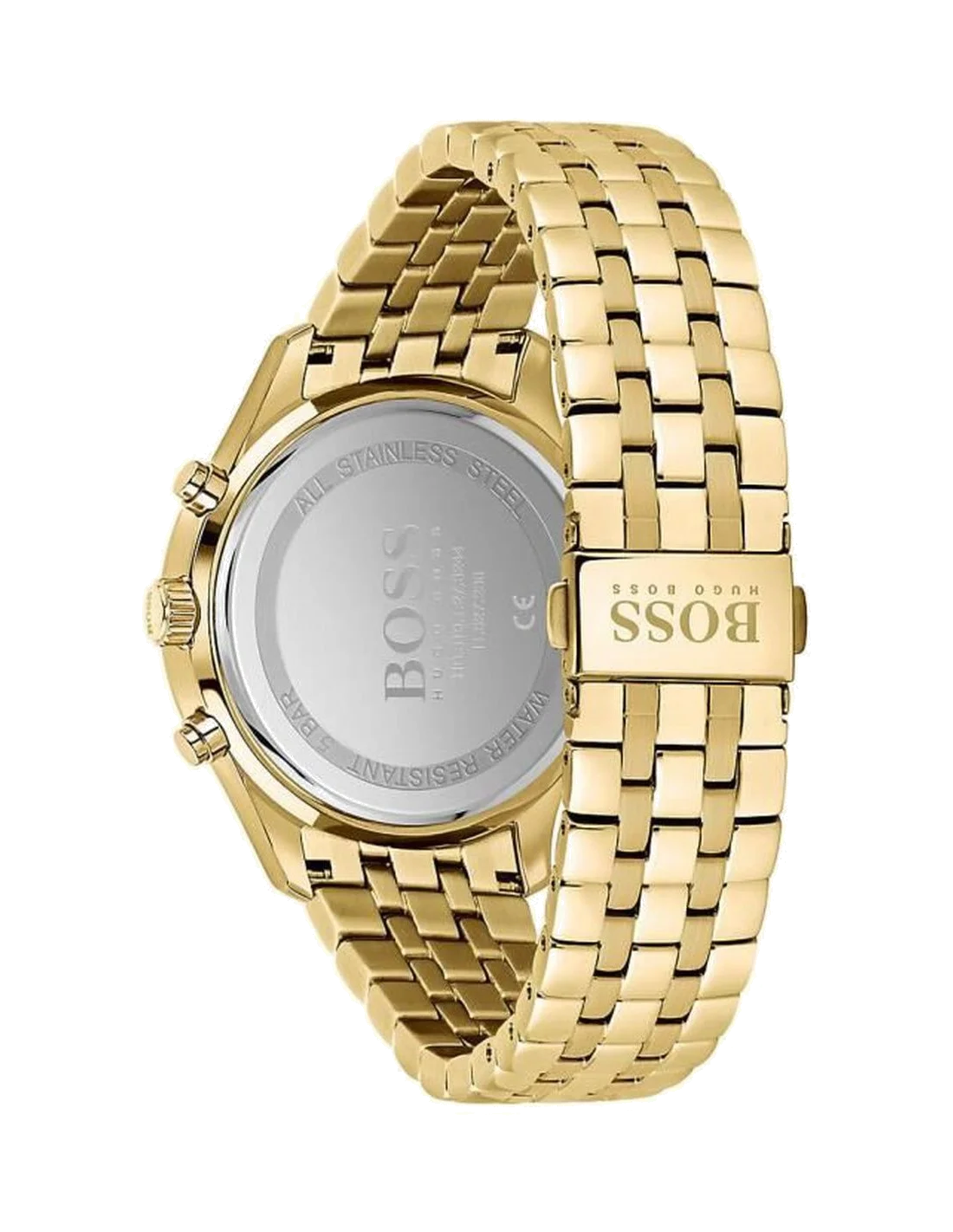 Montre Homme Hugo Boss Associate 1513841 Chronographe Cadran Bleu Bracelet Acier Doré vue 3