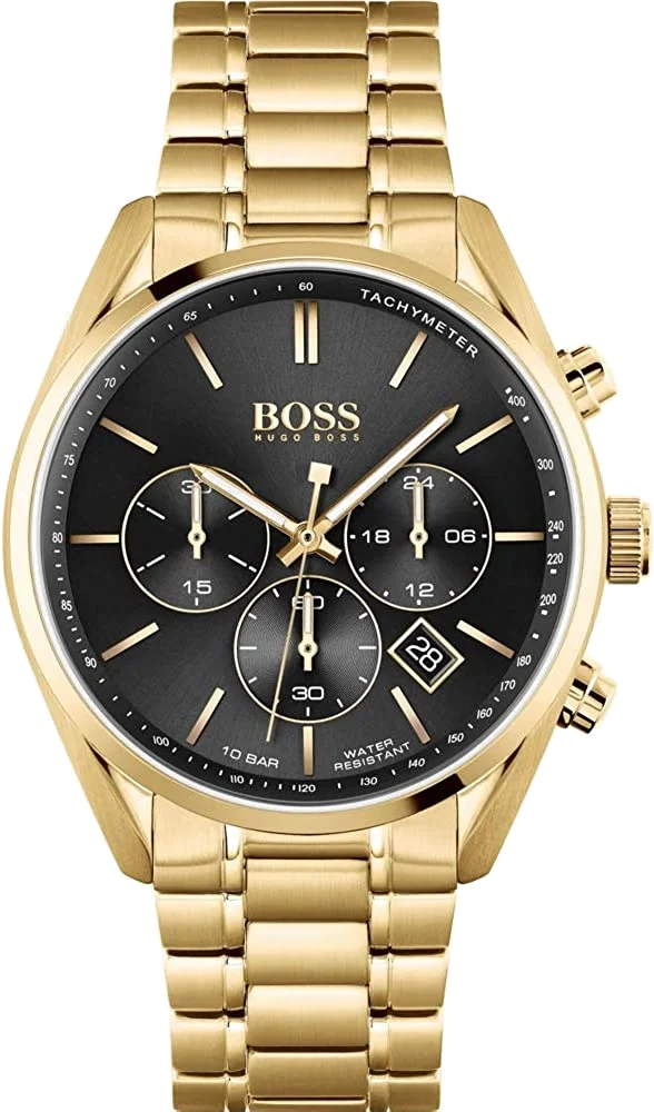 Montre Homme Hugo Boss Champion 1513848 en acier doré jaune