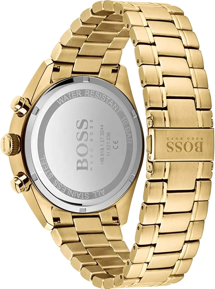 Montre Homme Hugo Boss Champion 1513848 en acier doré jaune vue 3