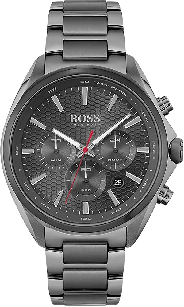 Montre Homme Hugo Boss Distinct Chrono 1513858 - Chronographe Quartz Gris Acier