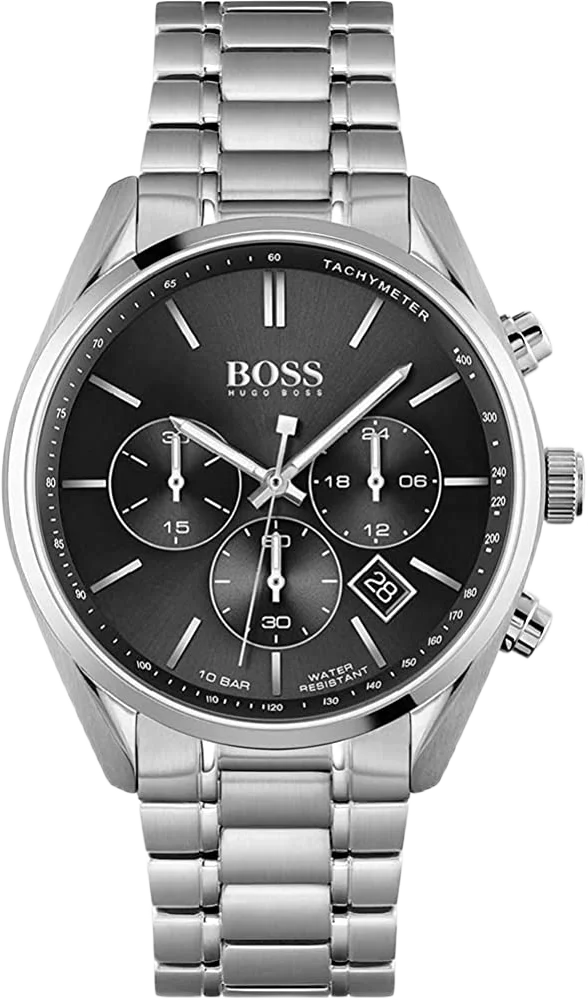 Montre Homme Hugo Boss Associate 1513871 Chronographe Quartz Cadran Noir Acier