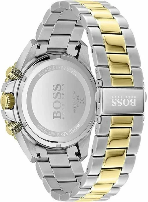 Montre Homme Hugo Boss Admiral 1513908 Chronographe Bicolore Acier/Or Cadran Noir vue 3
