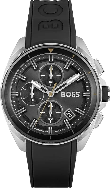 Montre Homme Hugo Boss Athleisure Volane Noire 1513953 - Cadran 44mm, Bracelet Silicone