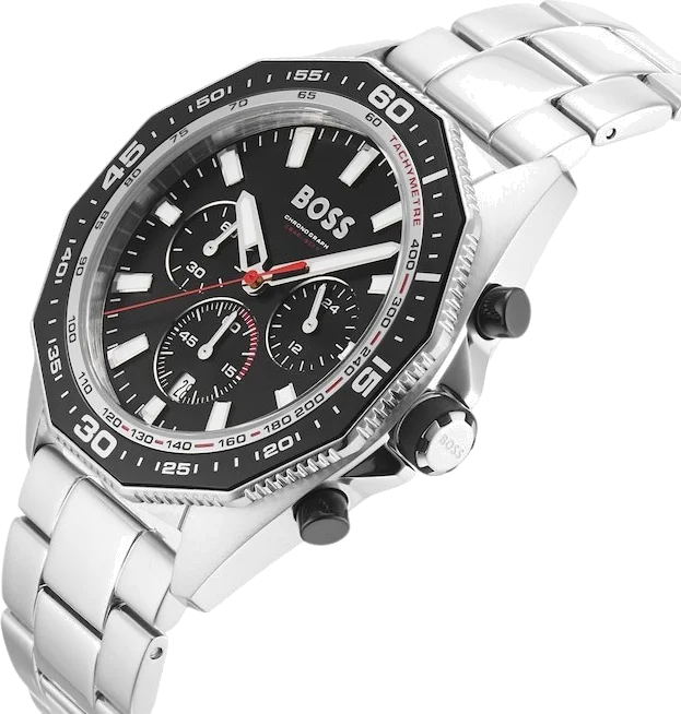 Montre Homme Hugo Boss Energy 1513971 - Cadran Noir Octogonal, Bracelet Acier vue 3