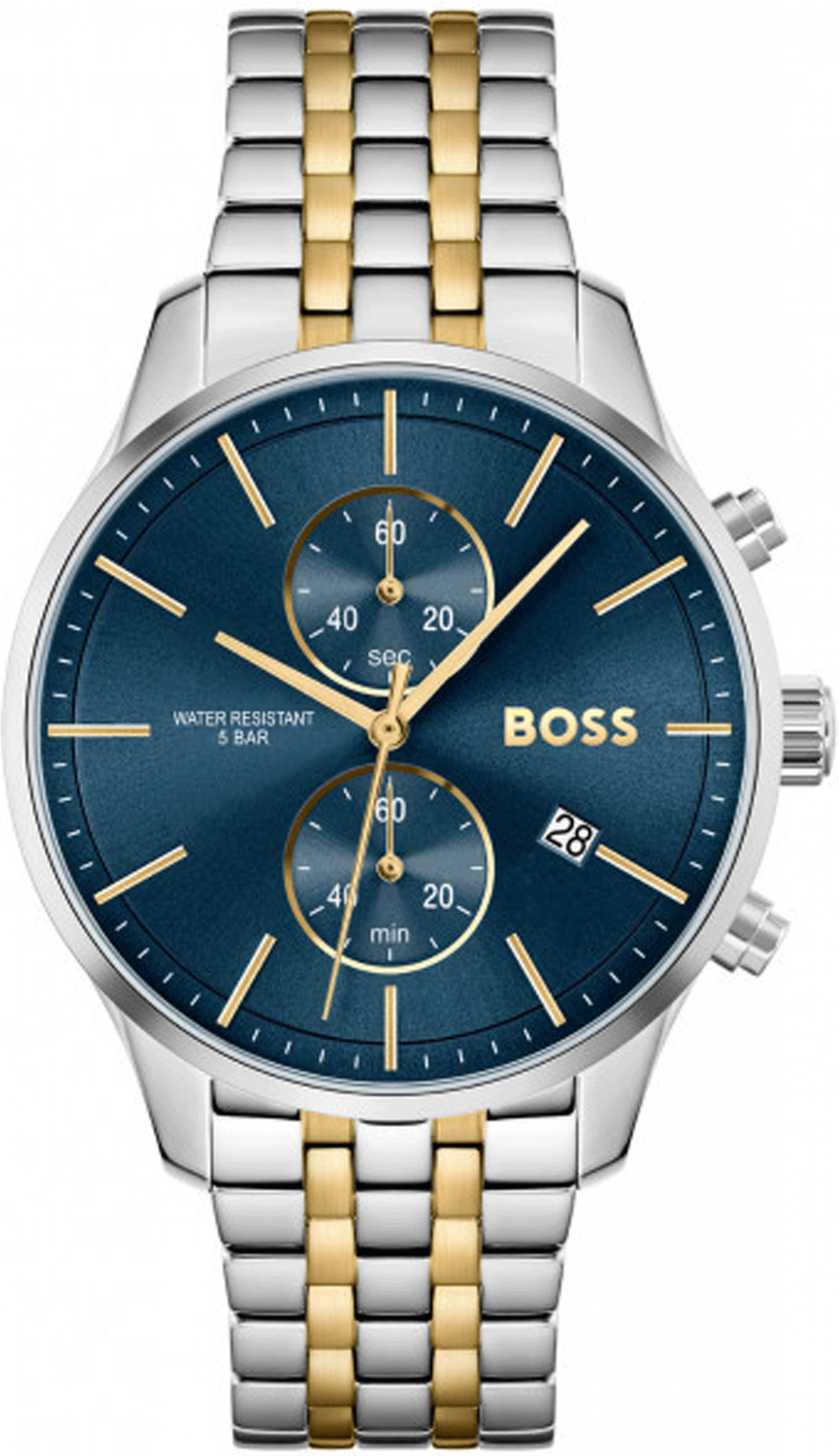 Montre Homme Hugo Boss Associate 1513976 chronographe cadran bleu