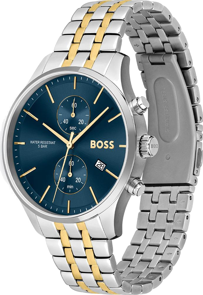 Montre Homme Hugo Boss Associate 1513976 chronographe cadran bleu vue 2