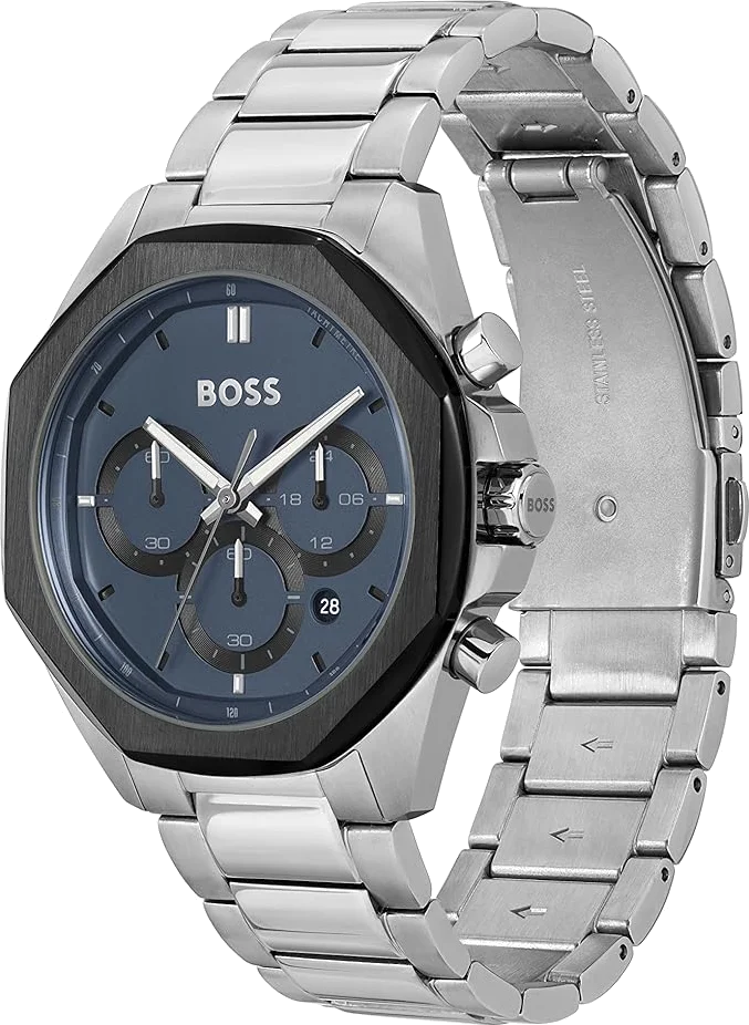 Montre Hugo Boss Cloud 1514015 pour Homme - Cadran Bleu, Bracelet Acier vue 2