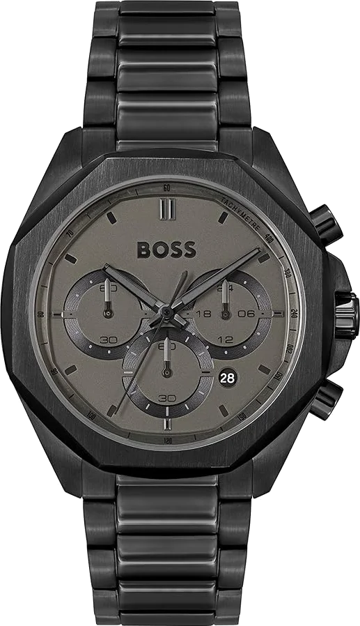 Montre Homme Hugo Boss Cloud Black 1514016 - Cadran noir, bracelet acier inoxydable