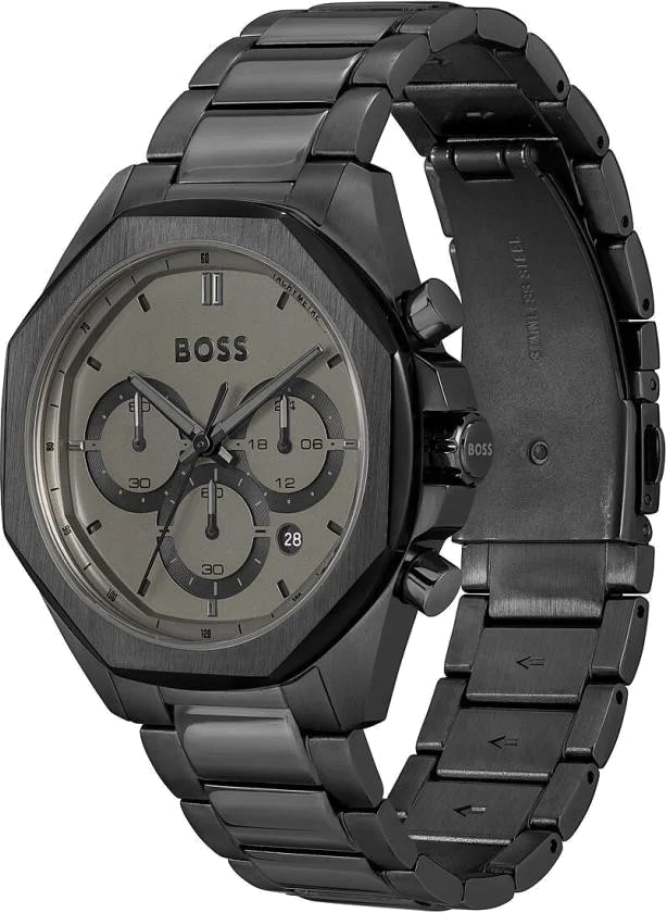 Montre Homme Hugo Boss Cloud Black 1514016 - Cadran noir, bracelet acier inoxydable vue 2