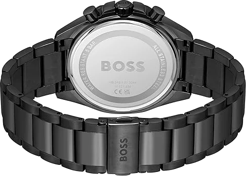 Montre Homme Hugo Boss Cloud Black 1514016 - Cadran noir, bracelet acier inoxydable vue 3