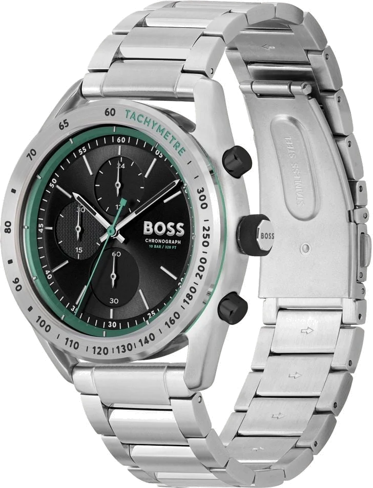 Montre Homme Hugo Boss Center Court 1514023 Acier Argent Cadran Noir vue 2