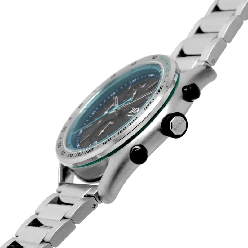 Montre Homme Hugo Boss Center Court 1514023 Acier Argent Cadran Noir vue 3