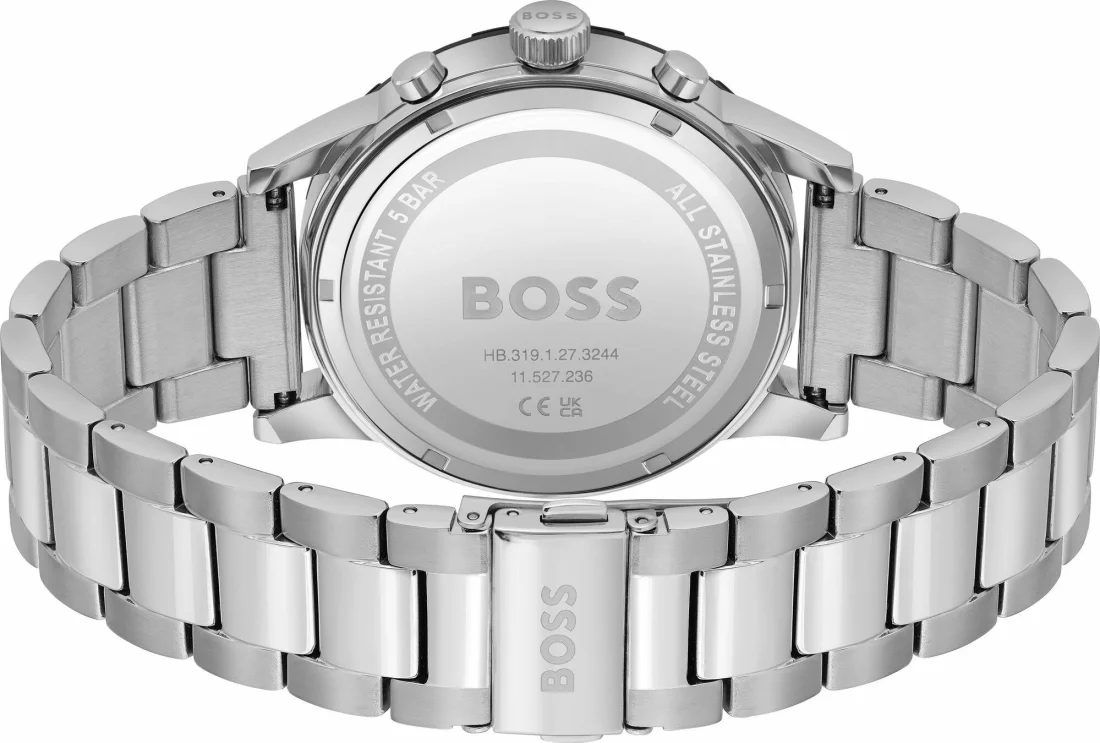 Montre Hugo Boss 1514032 Solgrade Homme, Cadran Noir et Bracelet Acier Inoxydable vue 3