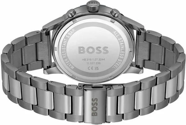 Montre Homme Hugo Boss 1514034 Solgrade Acier Gris Cadran Noir Multifonctions vue 3