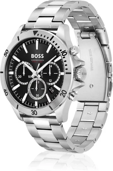Montre Homme Hugo Boss Troper 1514057 - Acier Argenté, Cadran Noir Multifonctions vue 2