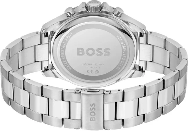 Montre Homme Hugo Boss Troper 1514057 - Acier Argenté, Cadran Noir Multifonctions vue 3