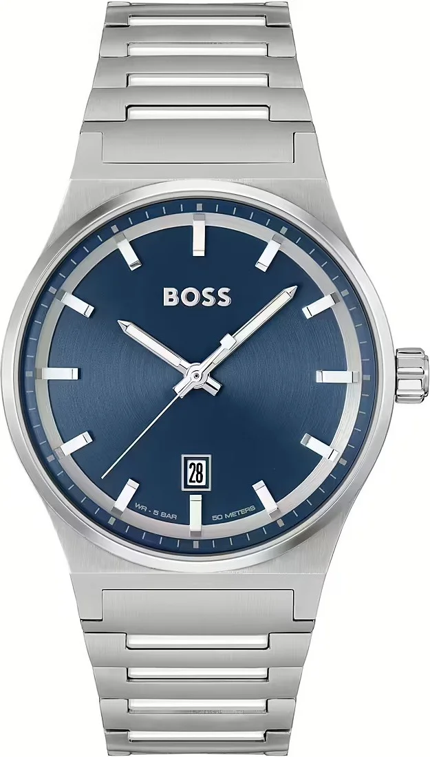 Montre Homme Hugo Boss 1514076 Condor - Cadran Bleu Soleillé & Bracelet Acier