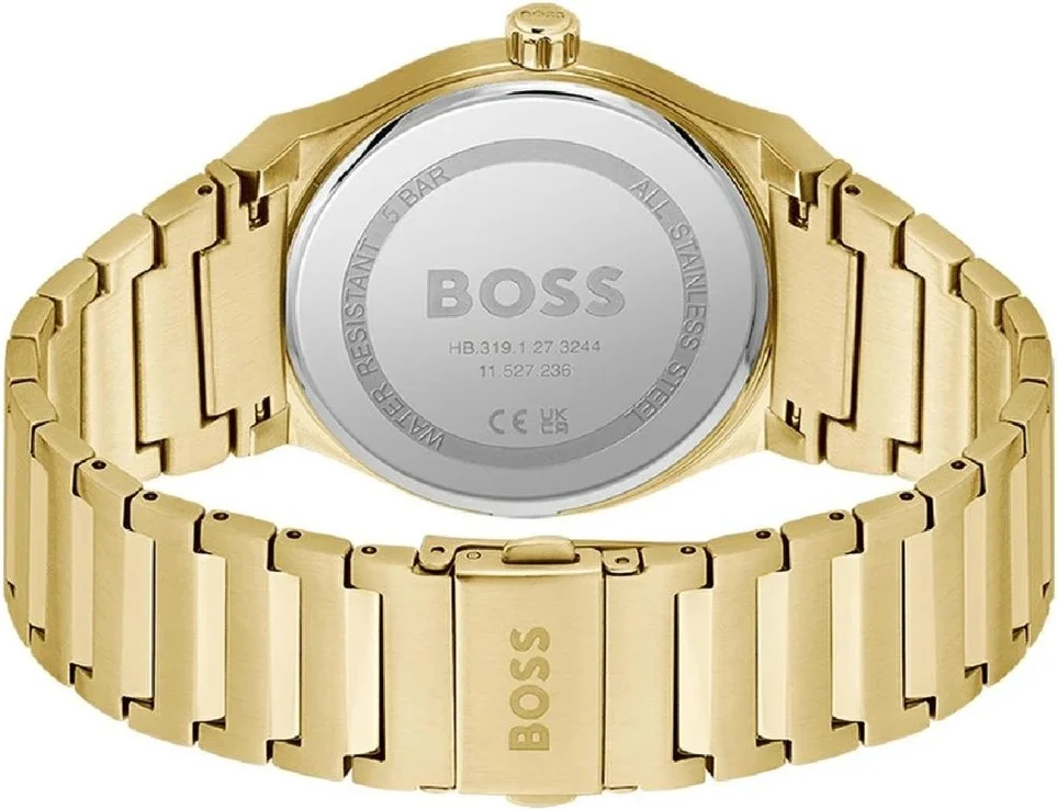 Montre Homme Hugo Boss 1514077 - Boîtier Acier Doré 41mm, Cadran Noir Soleillé vue 3