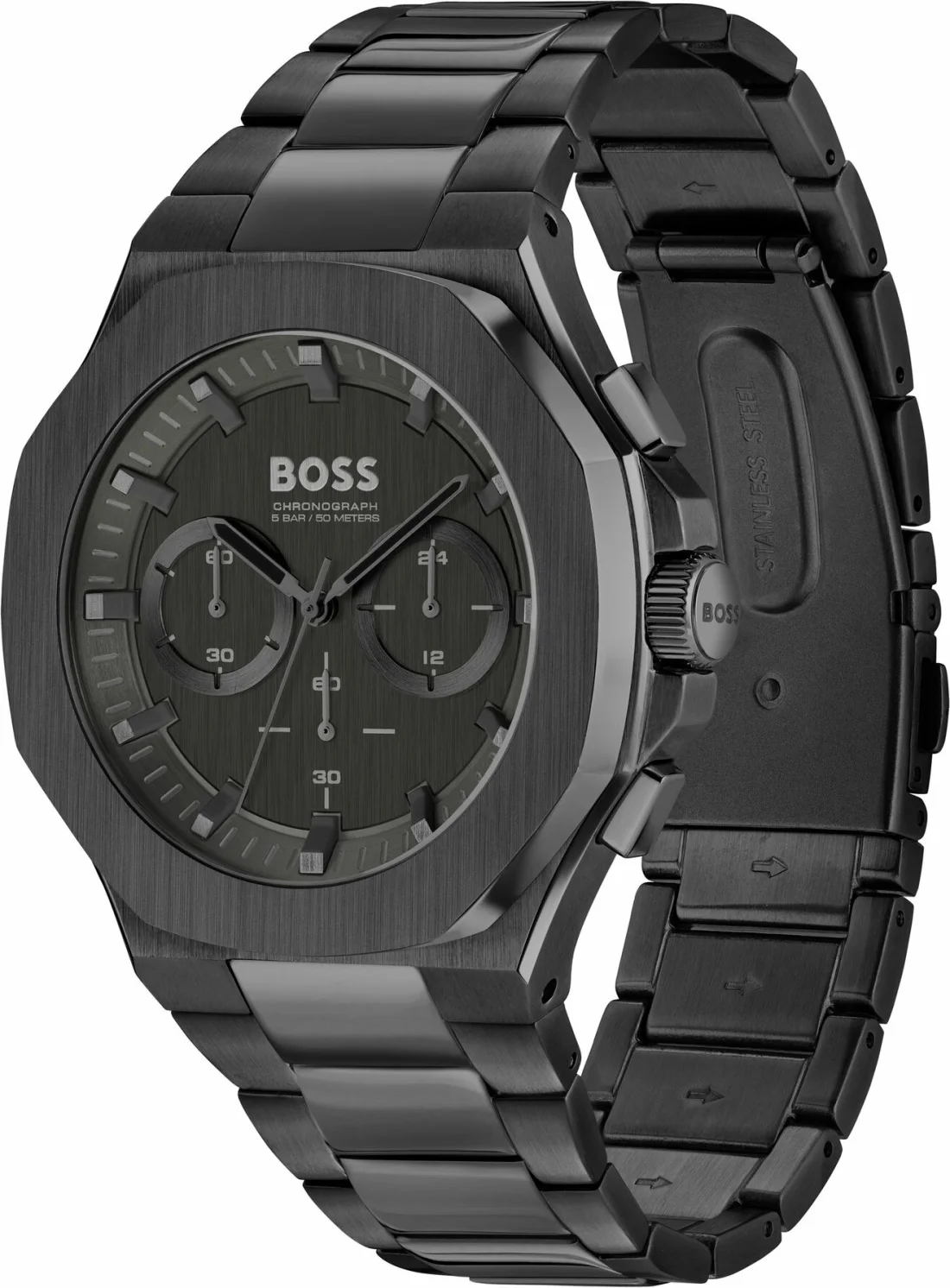 Montre Homme Hugo Boss Taper 1514088 en Acier Inoxydable Noir vue 2
