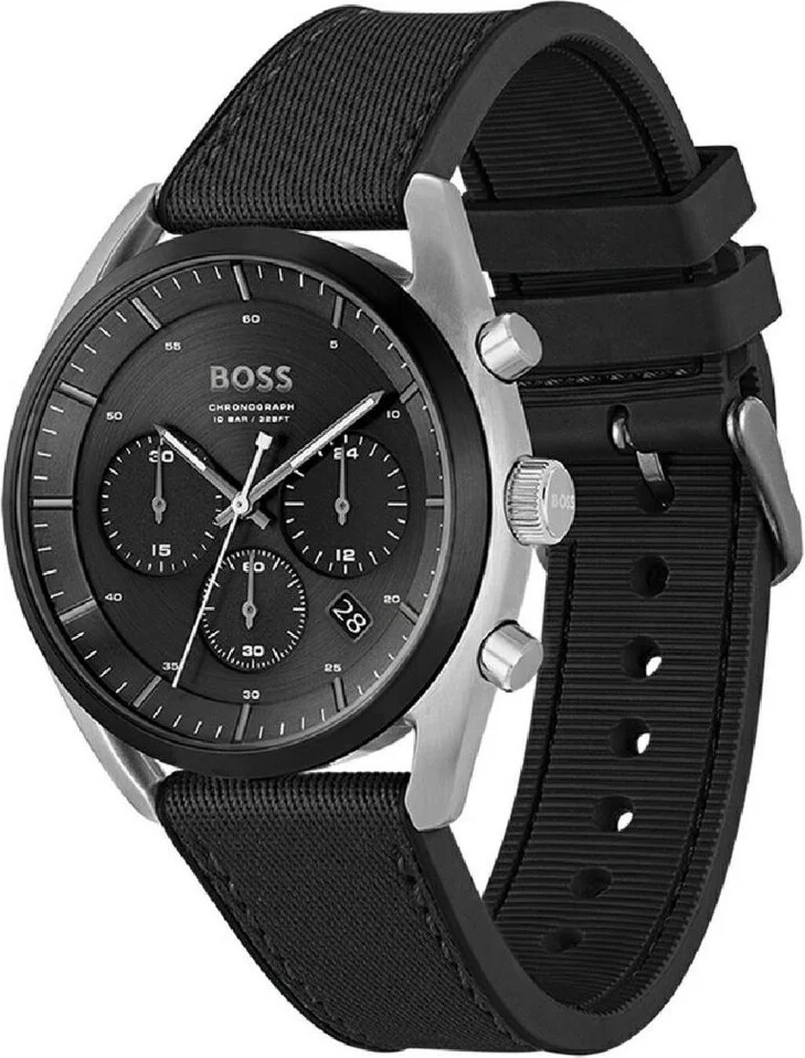 Montre Hugo Boss Homme 1514091 Silicone Noir & Silicone Multifonctions vue 2