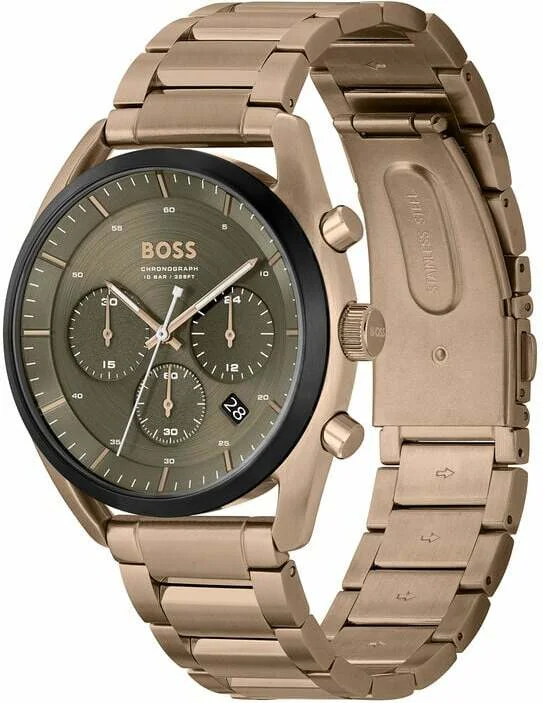 Montre Homme Hugo Boss 1514094 - Boîtier Acier Beige, Cadran Vert Kaki vue 2