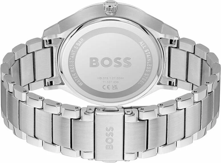 Montre Homme Hugo Boss 1514106 Acier Argenté Cadran Bleu Texturé vue 3