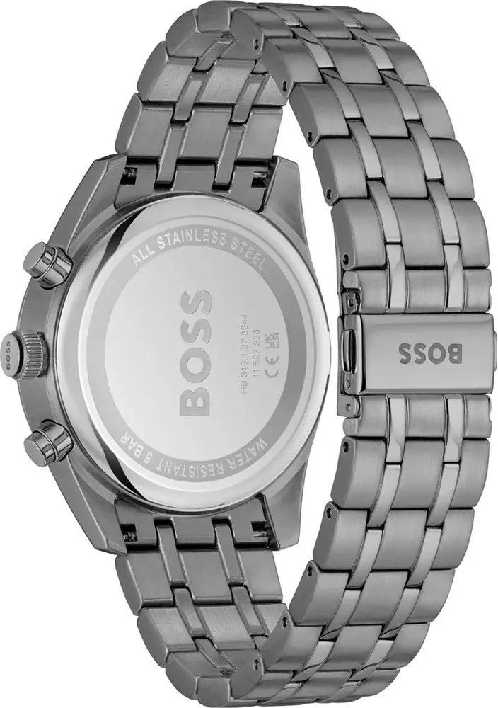 Montre Homme Hugo Boss 1514153 Skytraveller Acier Gris Mat / Cadran Noir vue 3