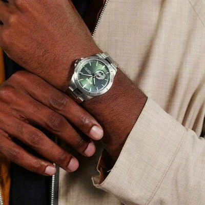 Montre Homme Hugo Boss Troper Automatique 1514200 - Cadran Vert, Boîtier et Bracelet Acier Argenté vue 4