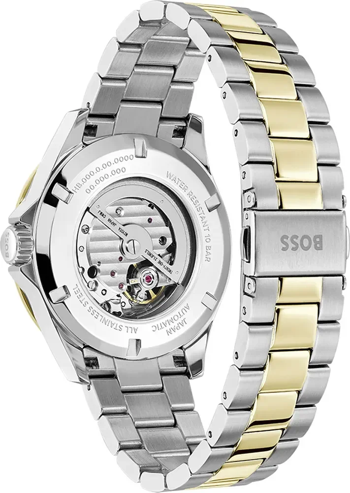 Montre Homme Hugo Boss Troper 1514201 Automatique - Boîtier Bicolore, Cadran Bleu Soleillé vue 3