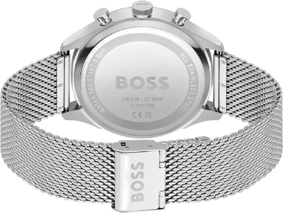 Montre Homme Hugo Boss Gregor 1514052 Cadran Bleu Bracelet Acier Inoxydable vue 3