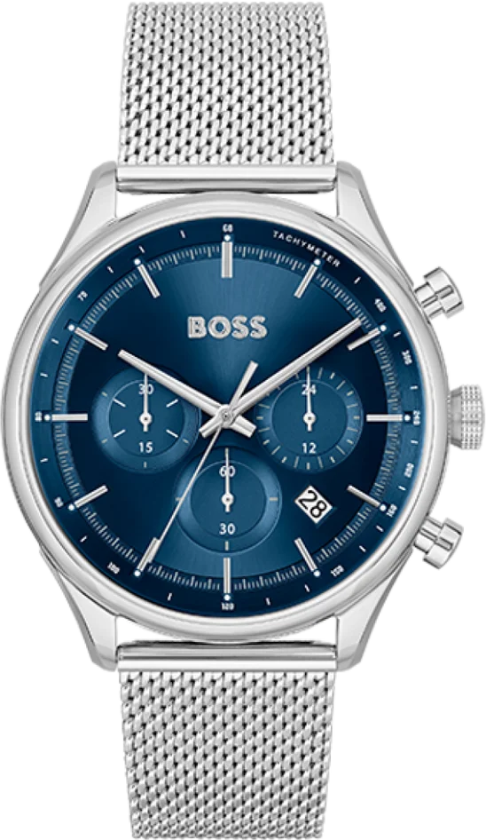 Montre Homme Hugo Boss Gregor 1514052 Cadran Bleu Bracelet Acier Inoxydable