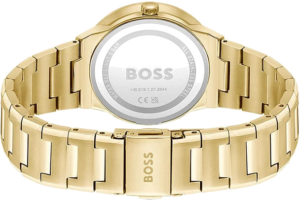 Montre Femme Hugo Boss Breath 1502715 - Boîtier et bracelet acier doré - 34mm vue 3