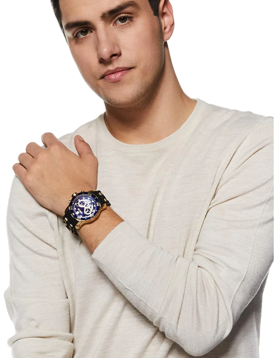 Montre Homme Invicta Pro Diver 6983 Fond bleu vue 3